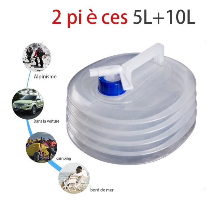 Bidon D’eau Pliable, Bidon D’eau Avec Robinet, Bidon D’eau Camping 10l