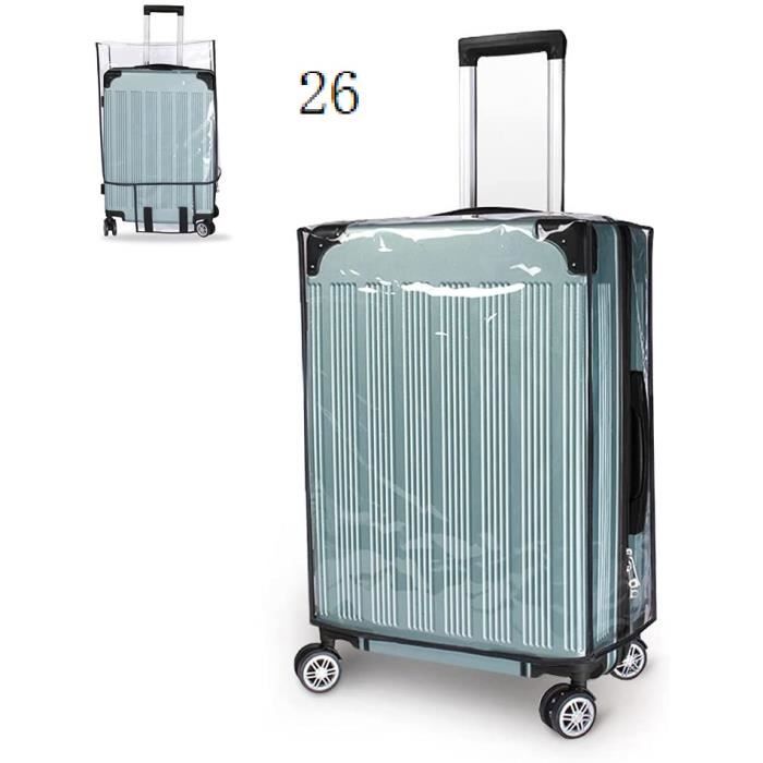 Housses de protection de valise en PVC transparent, 61 cm, 71 cm, 76,2 cm,  76,2 cm
