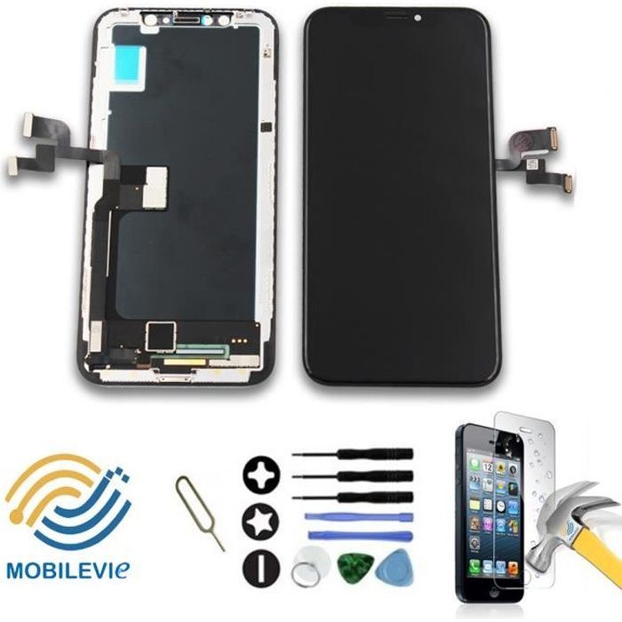 Ecran complet Vitre tactile+LCD pour téléphone portable iPhone 12 mini 5.4" Bleu
