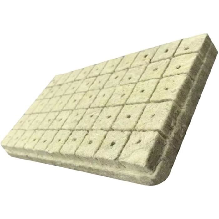 Lot De 50 Ou 100 Cubes De Culture Hydroponique Laine De Roche - Substrat Pour Plantes Et Boutures