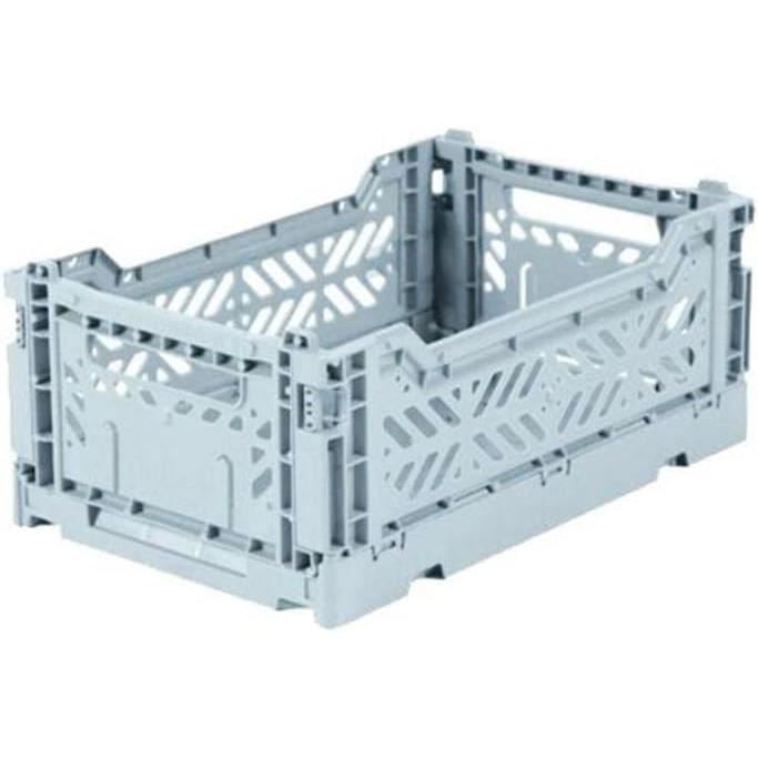 Caisse Pliante Verte Ay-Kasa - 40x30x14cm - Empilable, Lavable Au Lave-Vaisselle - Pour Rangement Maison/Jardin/Video - 100% Recyclable