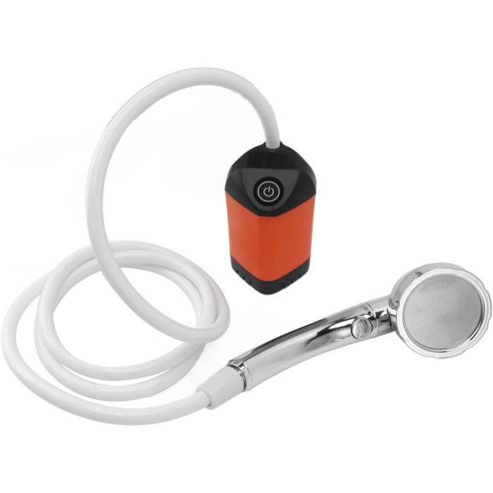 Douche électrique Portable De Camping – 5000 MAh – Douche à Main Rechargeable Avec Batterie Intégrée Pour Une Utilisation En Intérieur Ou En Extérieur (rose