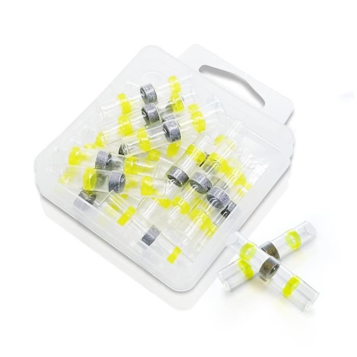 Kit 300 Pièces Cosse Thermorétractable Étanche - Connecteurs Souder Fil Câble Pour Voiture Et Bateau