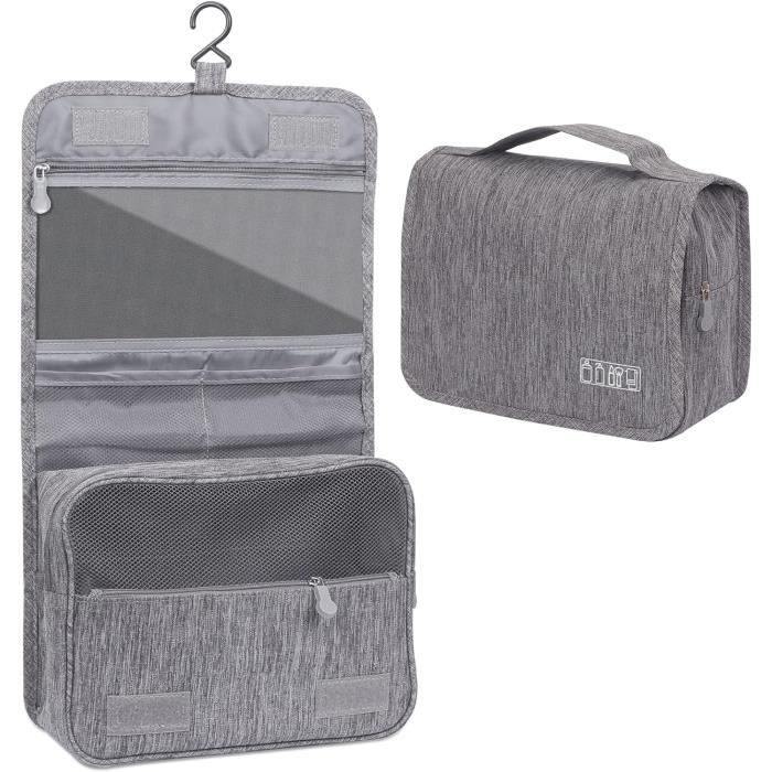 Trousse Imperméable Trousse De Toilette UYRIE Grande Capacité - 24x14x18cm Organisation Voyage Pochette Avion