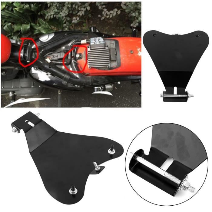 Plaque de base de siège moto solo en métal noir pour Sportster XL883 / 1200 Nouveau