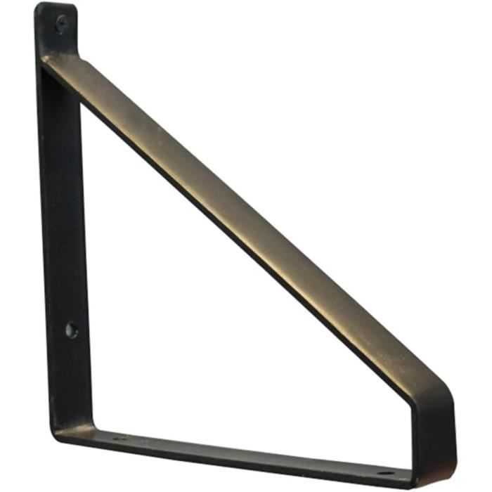 4 Pièces Équerres Étagère de Fixation Murale, 150 x 95mm Equerres Etageres Murale, Supports Équerre D'étagère Fixation, Tablette Murale à Suspendre 90 Degrés avec vis pour Bibliothèque Salon Chambre