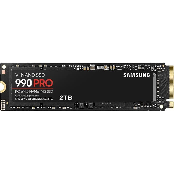 990 Pro MZ-V9P2T0BW  Disque SSD Interne NVMe M.2, PCIe 4.0, 2 to, Contrôle  Thermique Intelligent - Compatible PS5[89] - Cdiscount Informatique