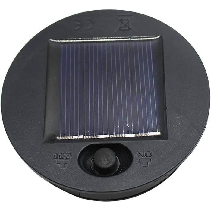 Lot De 6 Lampes Solaires Pour Gouttière à 9 LED, étanches IP65 Pour Jardin Cloture Patio Et Trottoir Exterieur 98650527