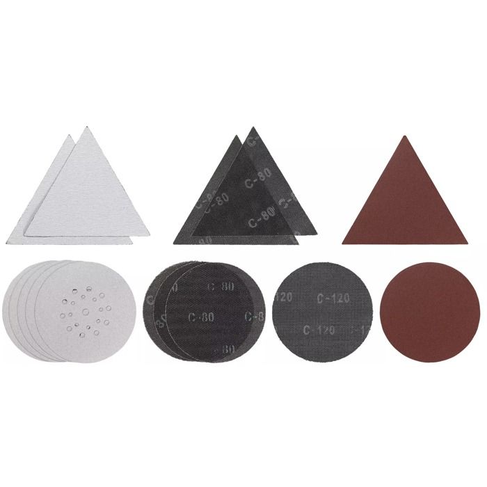 Jeu de 15 abrasifs pour ponceuse girafe 225 mm Grain 80 et 120 - vue 2