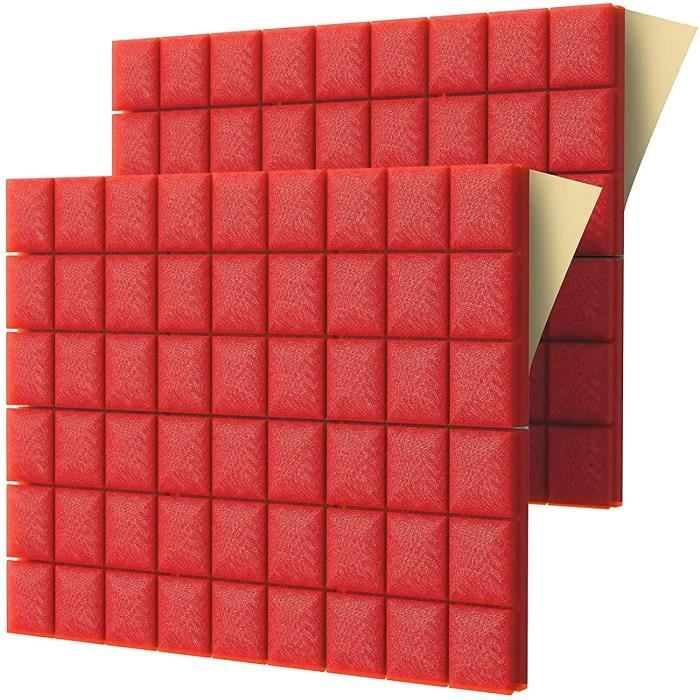 Lot De 12 Panneaux De Mousse Acoustique Autocollants, Mousse Anti-bruit