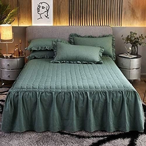 CACHE SOMMIER WWQQ Jupe De Lit 150x200 180x200 Housse Lit Jupe Couvre Lit Dentelle Drap Housse Doux Couche AntideRapant 1022 Cdiscount Maison