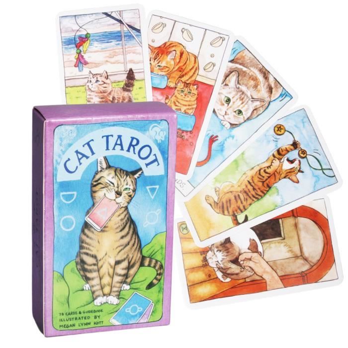 Jeu de cartes de tarot oracle : jeu de cartes portable spirituel, jeu de divination pour débutants, symbolisme intuitif | À la maison, en voyage, soirée sociale, méditation, relaxation