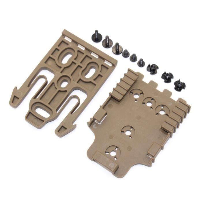 Kit Verrouillage Rapide Tactique QLS - Boucle Ceinture Pour étui Pistolet - Nylon/ABS Pour Airsoft/chasse