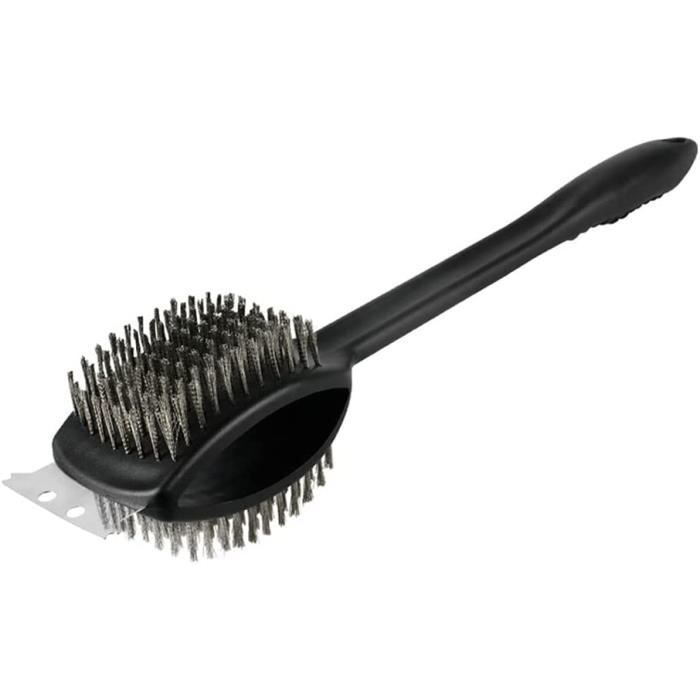 Brosse Et Grattoir 2 En 1 Pour Pierre à Pizza - Long Manche Bois, Idéal Four Et BBQ
