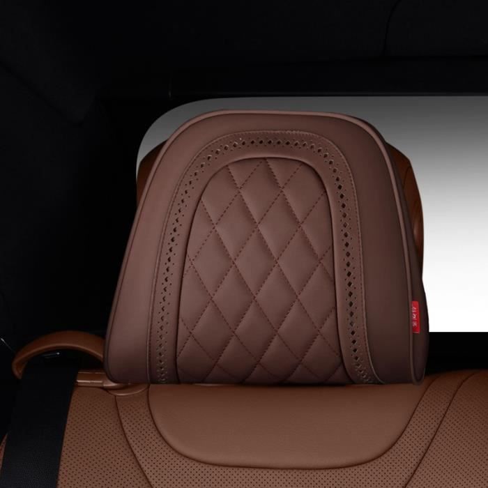 Oreiller De Cou Voiture Coussin Appuie-tête Auto Volvo - Protection Cou En Cuir Souple Fait Main - Confort Pour Trajet Protection Cou Cuir Souple Fait Main