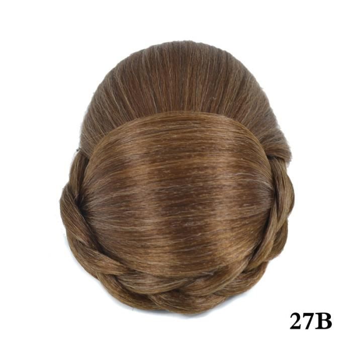 Couleur 27B Chignon Tressé synthetic pour femmes, postiche à clip, beignets  couvre-cheveux, GRACE ET délicat - Cdiscount Au quotidien