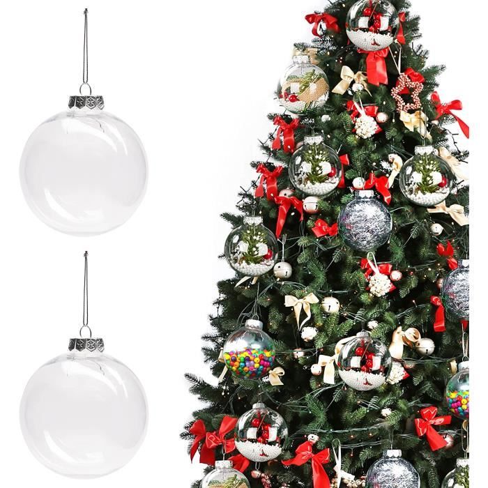 Belle Vous Grosse Boule Noel Transparente a Remplir Lot de 2 Boule de 