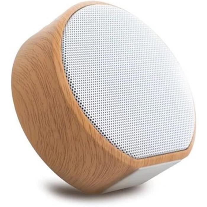 Queen.Y Enceinte Bluetooth Portable - Mini Haut-Parleur Stéréo Étanche Avec USB, TF Et AUX - Blanc