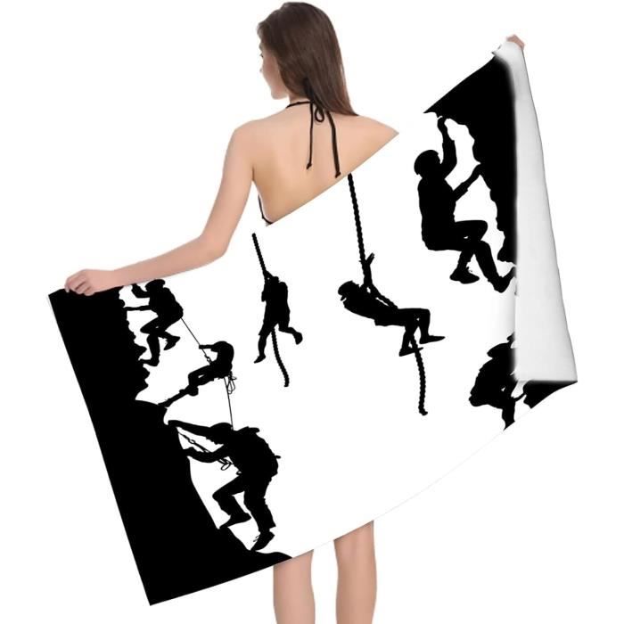 Serviette De Plage Large En Microfibre Poissons