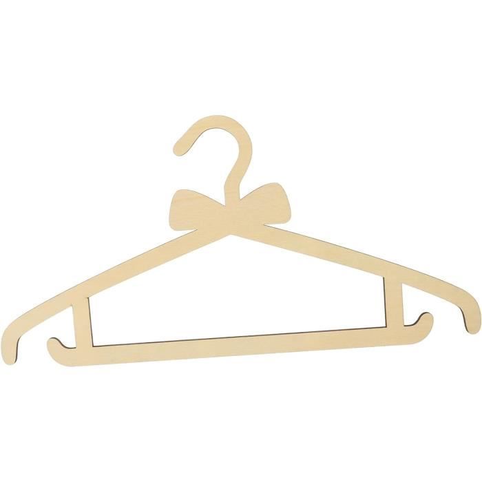 Rangement Vêtements Enfant 15 Cintres Bébé En Bois - Porte