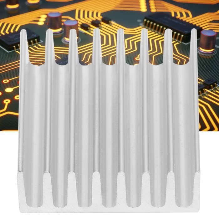 Lot De 2 Dissipateurs Thermiques En Aluminium - Dimensions 100x40x30mm - Pour Refroidissement Carte D'alimentation, CPU, Composants électroniques