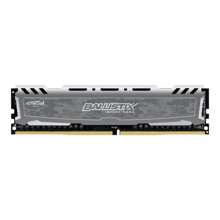 Vente Memoire PC MICRON Mémoire de RAM Sport LT - 8GB DDR4 3000 MT/S CL16 SR X8 UDIMM 288PIN GREY pas cher Vente Memoire PC MICRON Mémoire de RAM Sport LT - 8GB DDR4 3000 MT/S CL16 SR X8 UDIMM 288PIN GREY pas cher