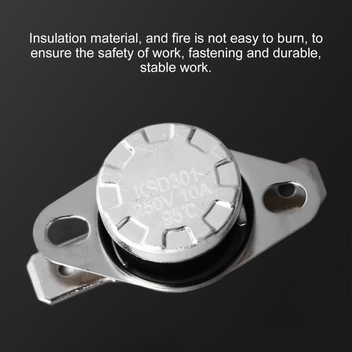 RS-03 Interrupteur De Coupure Thermique Capteur De Température Interrupteur Limité Amt-a 250V 10A 50-150c Thermostat Bimétallique
