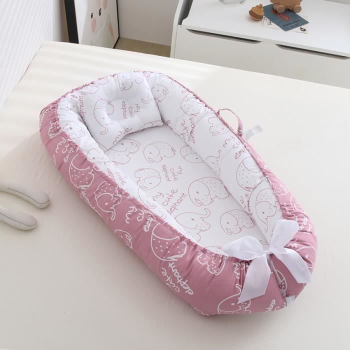 PaLulli Nid Douillet Bébé 2 Faces 100% Coton Oeko-Tex – Cocon Voyage Lit Bébé 0-8 Mois – Motif Les Voitures