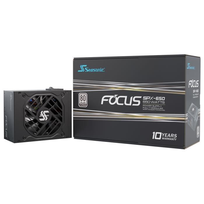 Alimentation PC Interne – SEASONIC – Focus SPX SFX Platinium – 650W (FOCUS SPX 650)