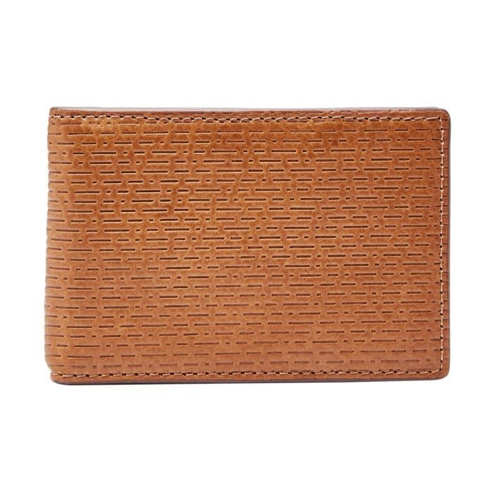 FOSSIL Coby Money Clip Bifold Cognac [43673] Marron - Cdiscount ...