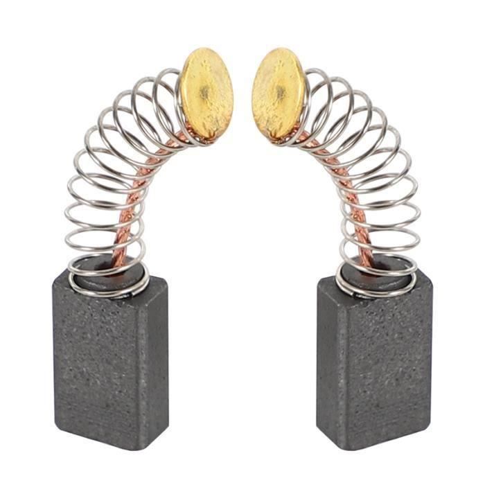 Lot De 10 Balais De Charbon Pour Moteurs électriques - Dimensions 6x16x23 Mm, Compatibles Meuleuses D'angle, Perceuses, Scies, Avec Câbles Et Cosses