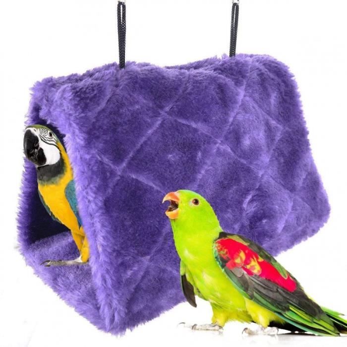 Comparer les prix de Nid d'Oiseau en Peluche - Perroquet - Cabane Chaude pour Perruche - Blanc - Petit