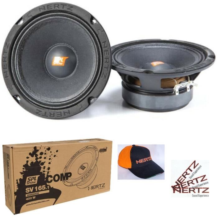 2 MIDRANGE HERTZ SPL SHOW SV165.1 SV 165.1 16,5 cm 6,5" 200 watt rms ...