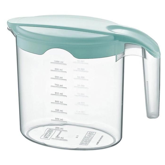 Pichet Incassable 1,5L En Plastique Sans BPA Avec Couvercle - Parfait Pour Jus, Lait, Thé Glacé Et Limonade Au Réfrigérateur