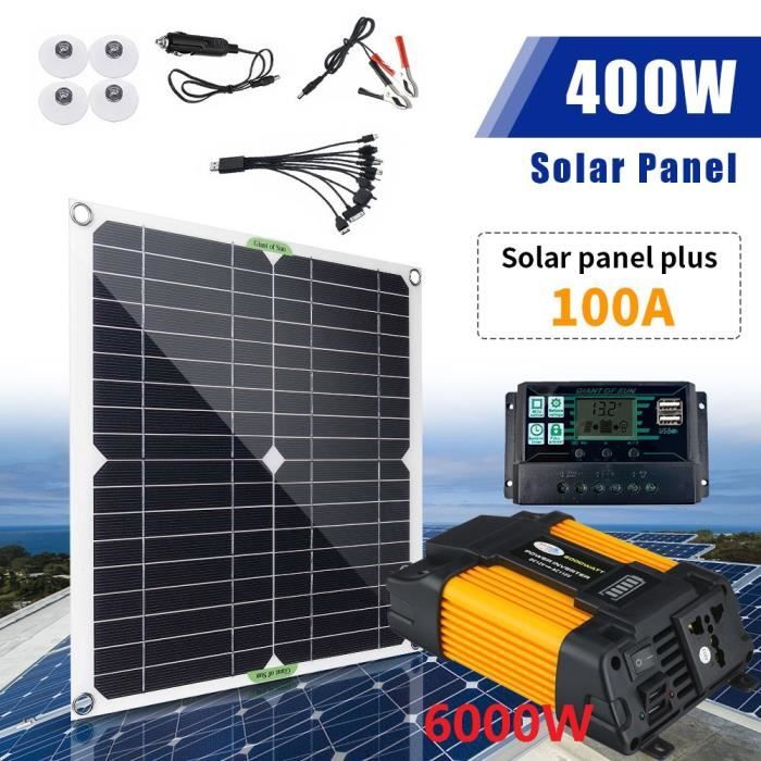 Panneau solaire portable 6000 W Système d'alimentation solaire 220