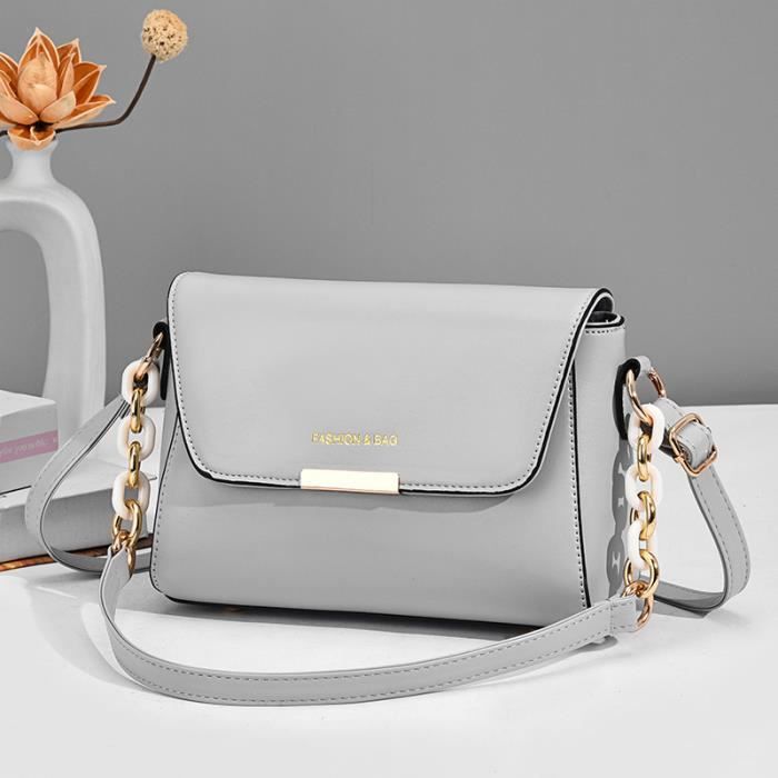 Sac Bandoulière Femme Style Baguette - Nécessaire Amovible, Nylon Noir, Petit Format - Neuf Sans étiquette