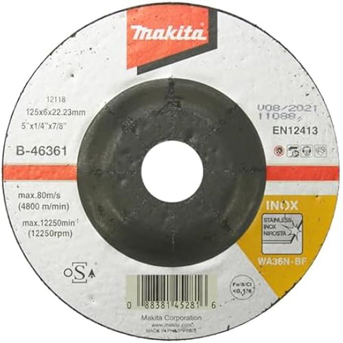 Disque schrupp 125x6mm inox B 46361 - vue 2