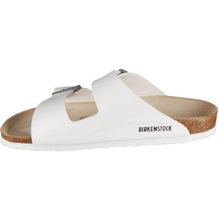 Mules & Sabots Birkenstock Arizona Blanc Homme - Confort orthopédique avec semelle anatomique amortissante