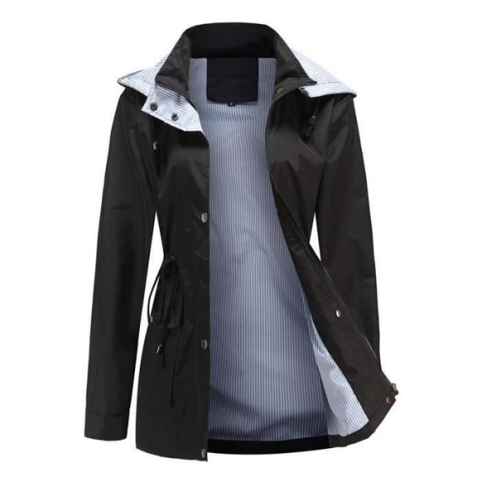 Manteau Imperméable Léger Marèse Fille 6 Ans (taille 116) - Trench Capuche Amovible, Occasion Très Bon état