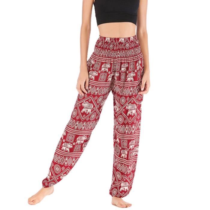 hippie pantalon shopoholic fashion délavé coton rayures pantalon sarouel
