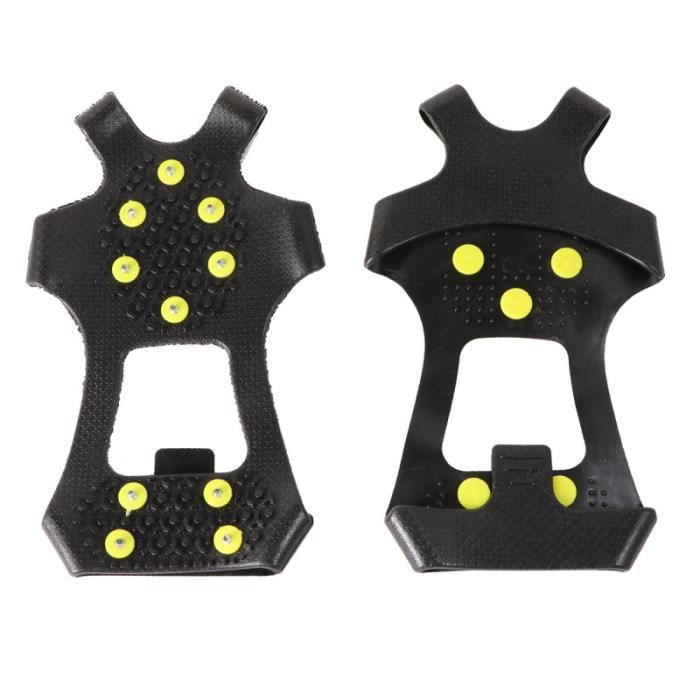 Crampons Antidérapants Extensibles Pour Chaussures - Pour Neige Et Glace - Taille Unique Ajustable