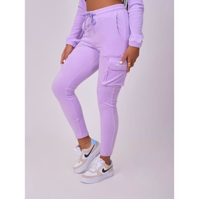 Pantalon de jogging en velours PROJECT X PARIS Femme Violet