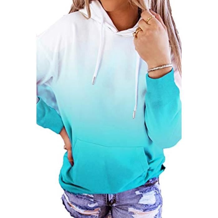 Nidddiv Sweat à Capuche Ample Pour Femme - Manches Longues