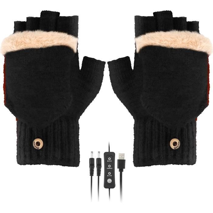 Gants Chauffants USB – 3 Températures Réglables, écran Tactile, Pour Ski, Randonnée