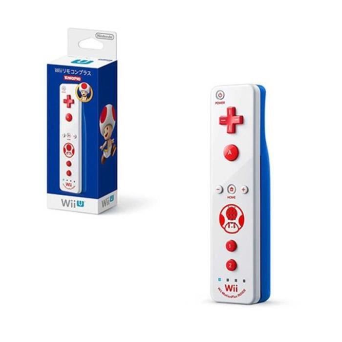 Télécommande manette de jeux Wiimote Plus Pour Console Nintendo Wii & Wii U  - Toad (Version Japonaise) - Cdiscount Informatique