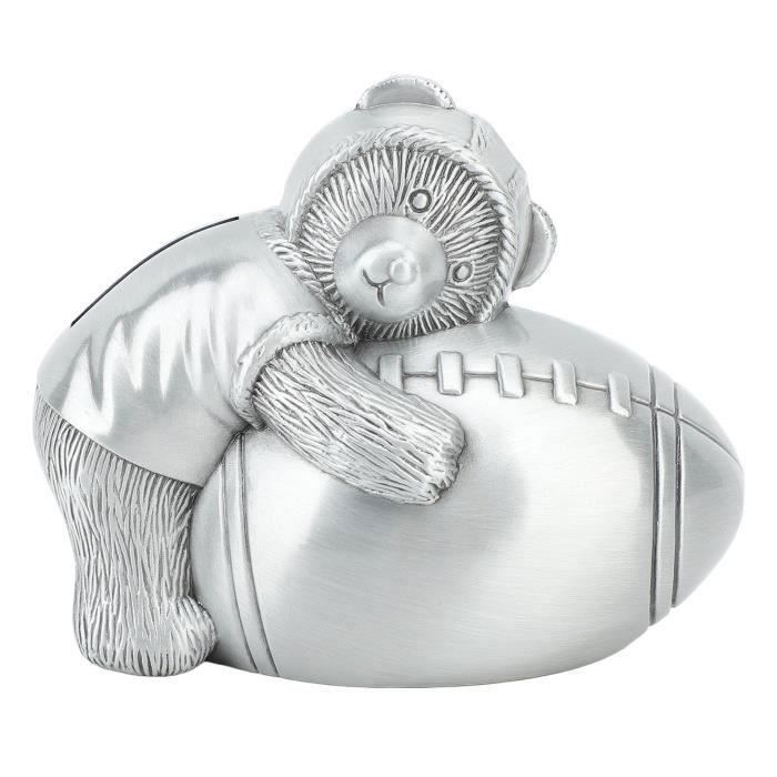 URFEDA Tirelire Enfant Forme Ballon Foot & Basket – Tirelire Sport Vinyle Incassable, Grande Capacité, Cadeau Épargne Garçons Filles