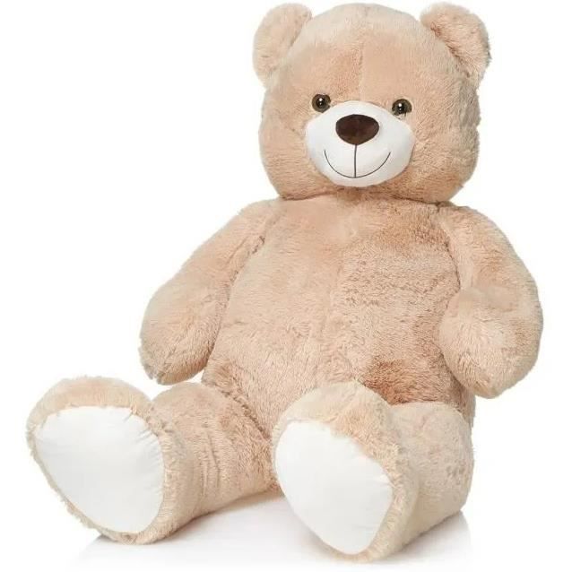 Peluche Mega Ours Beige 1 Metre 20 Sam XXL Peluche Geante 120 cm Grand  Doudou Enfant - Cdiscount Jeux - Jouets