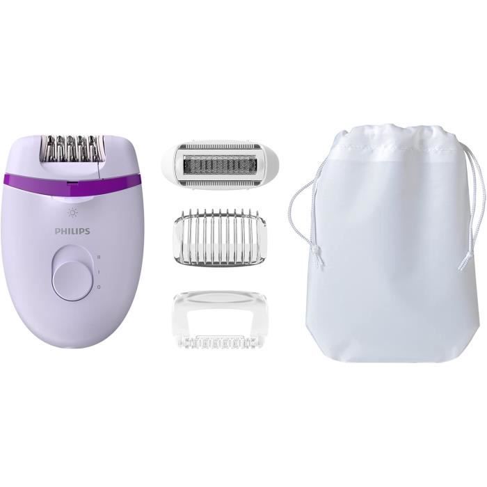 Philips Epilateur Satinelle Essentiel Lumière Intégrée 4 Accessoires modèle BRE27530 - vue 7