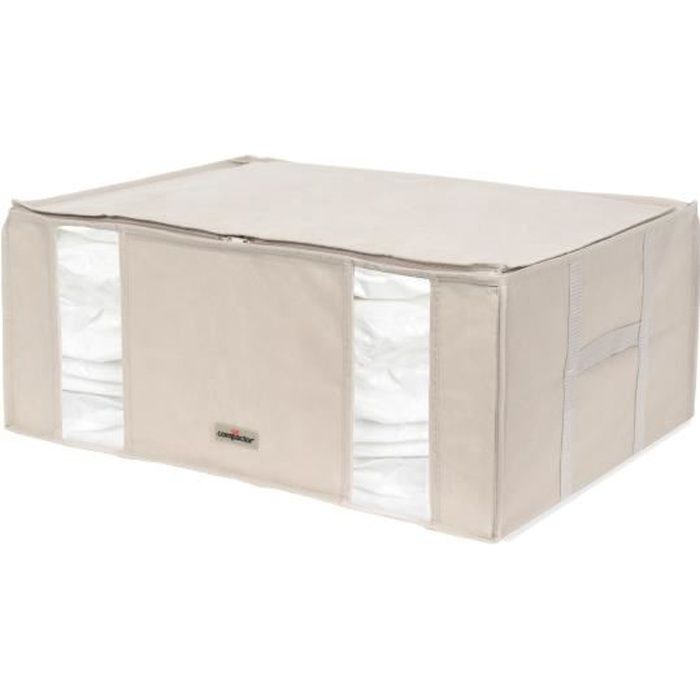 COMPACTOR Housse de rangement sous vide Life taille XXL 210L beige -  Cdiscount Maison