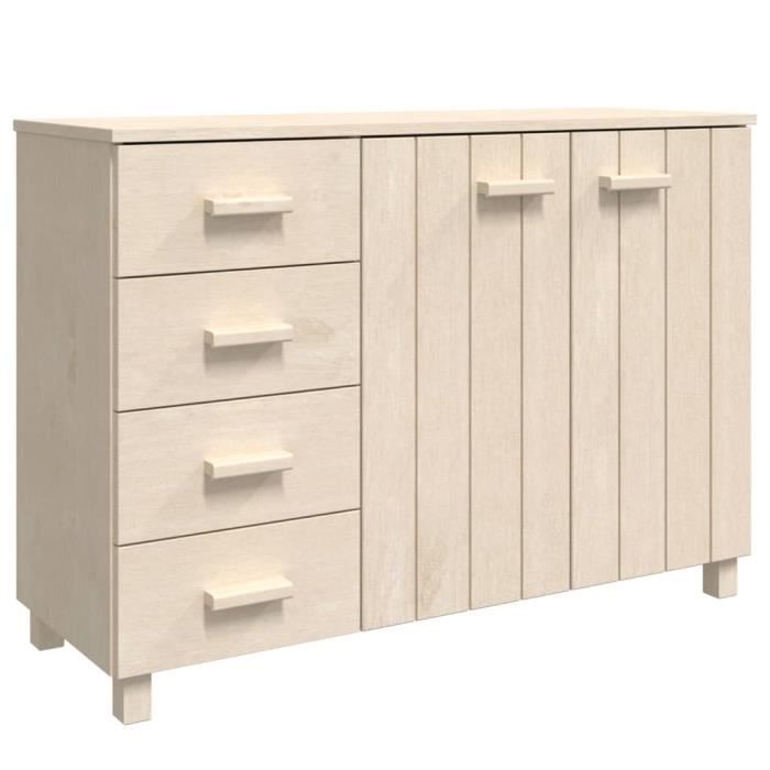 Buffet haut - QQMORA - DRG79084 - Bois massif de pin - Couleur marron